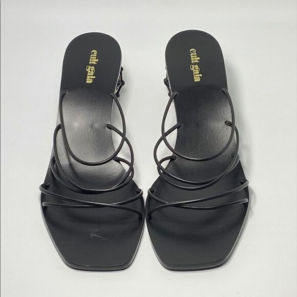 Cult Gaia Kelly leather slide sandals size 40.5 - Picture 3 of 12